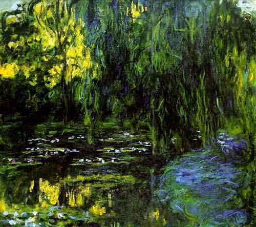 Claude Monet Water Lily Pond and Weeping Willow,